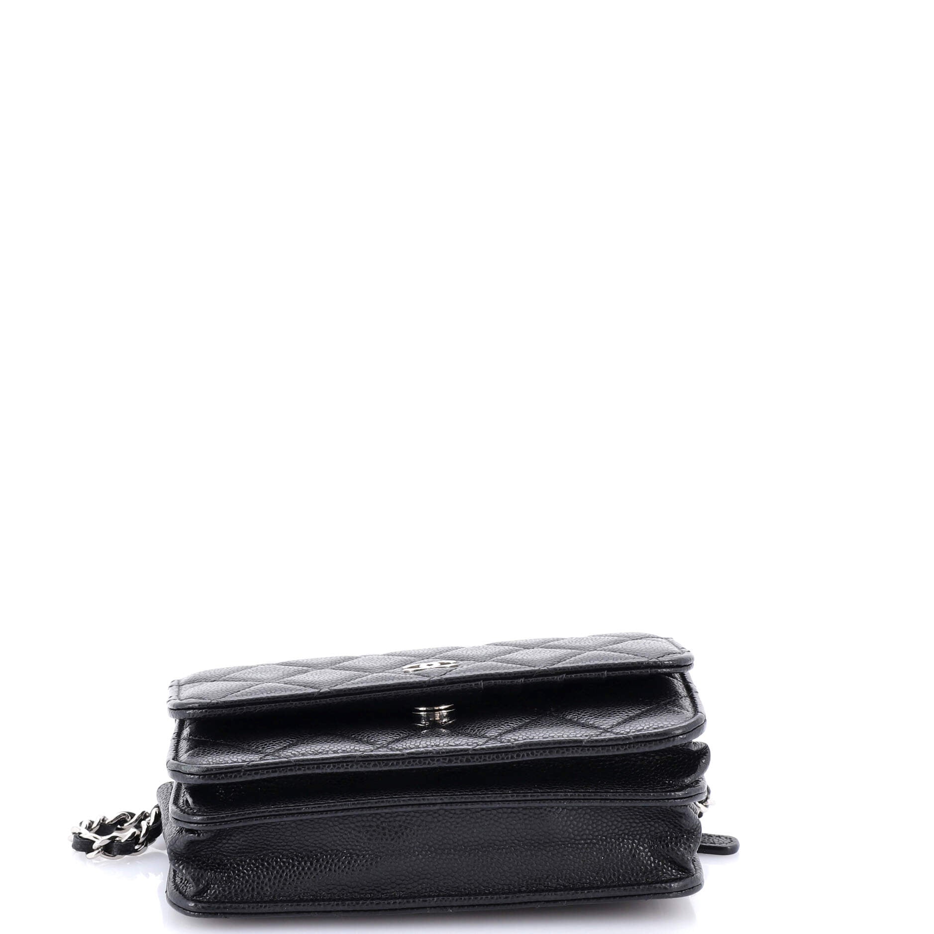 Wallet on Chain Quilted Caviar Mini