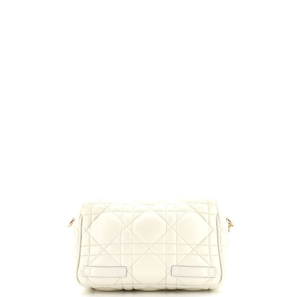 Diorcamp Messenger Bag Padded Macrocannage Quilt Calfskin Small