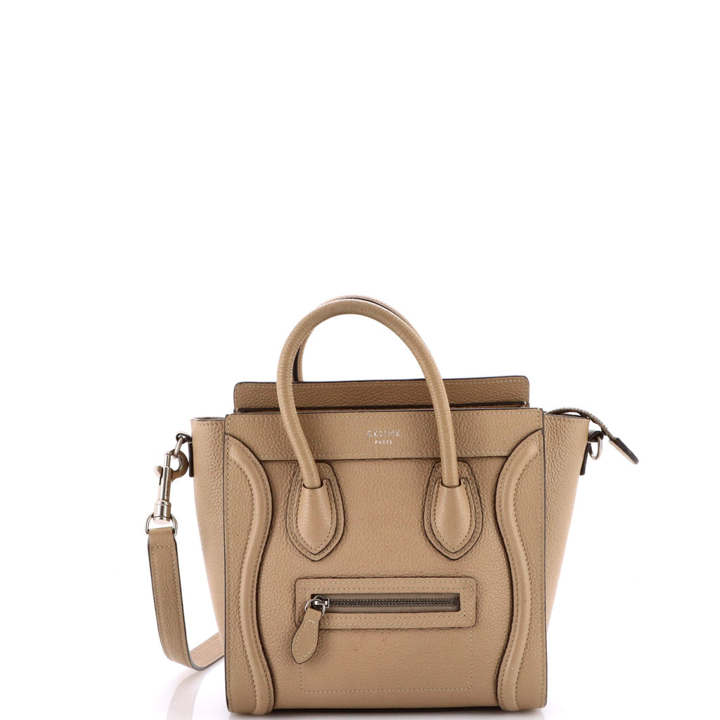 Luggage Bag Grainy Leather Nano