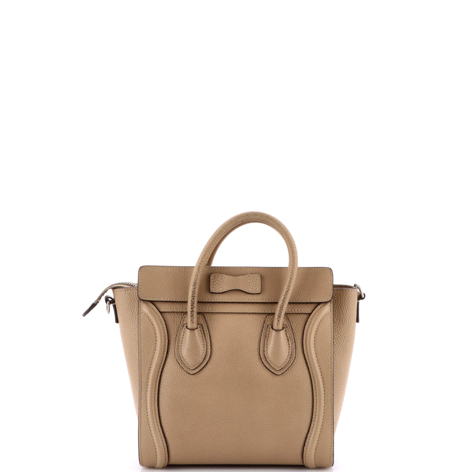 Luggage Bag Grainy Leather Nano