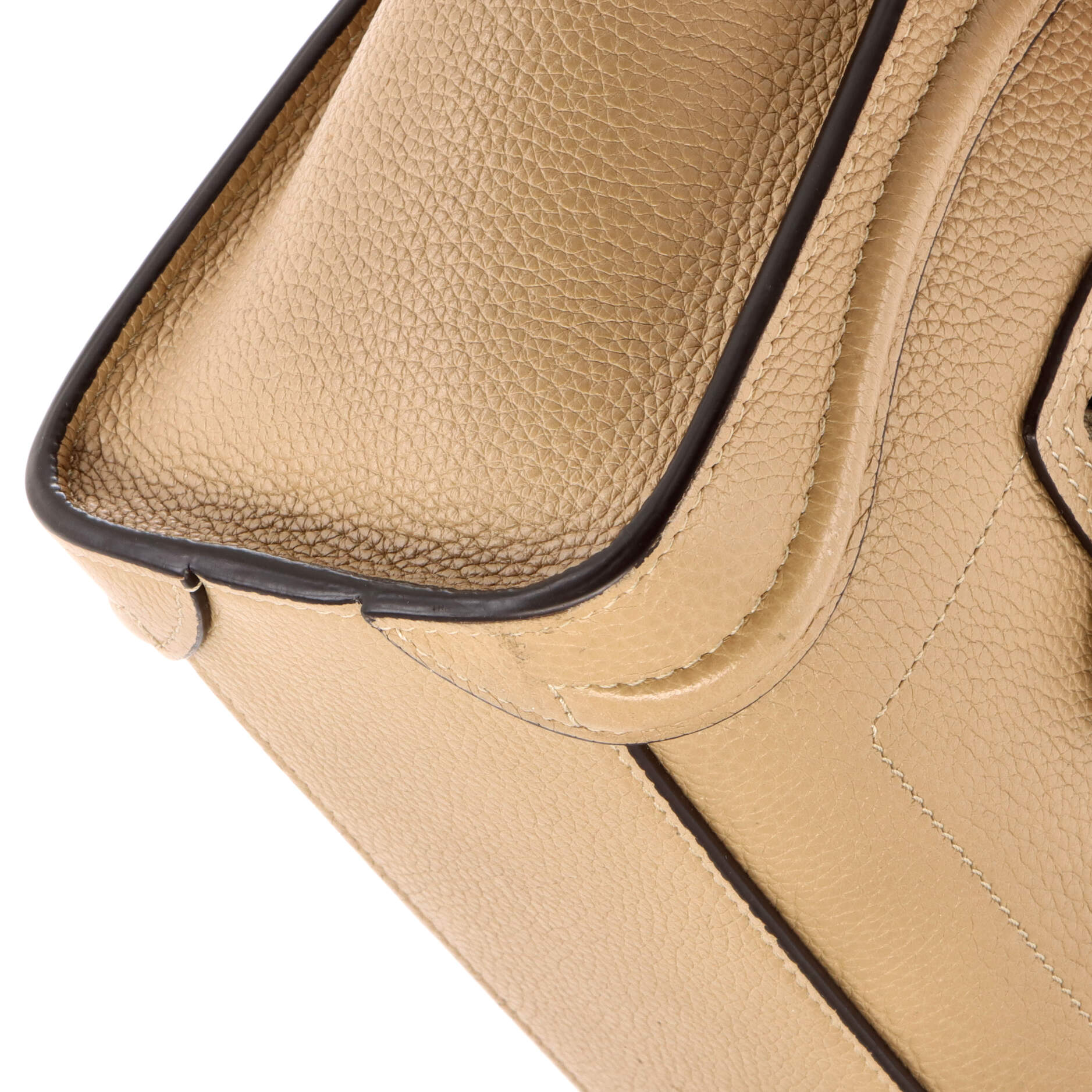 Luggage Bag Grainy Leather Nano