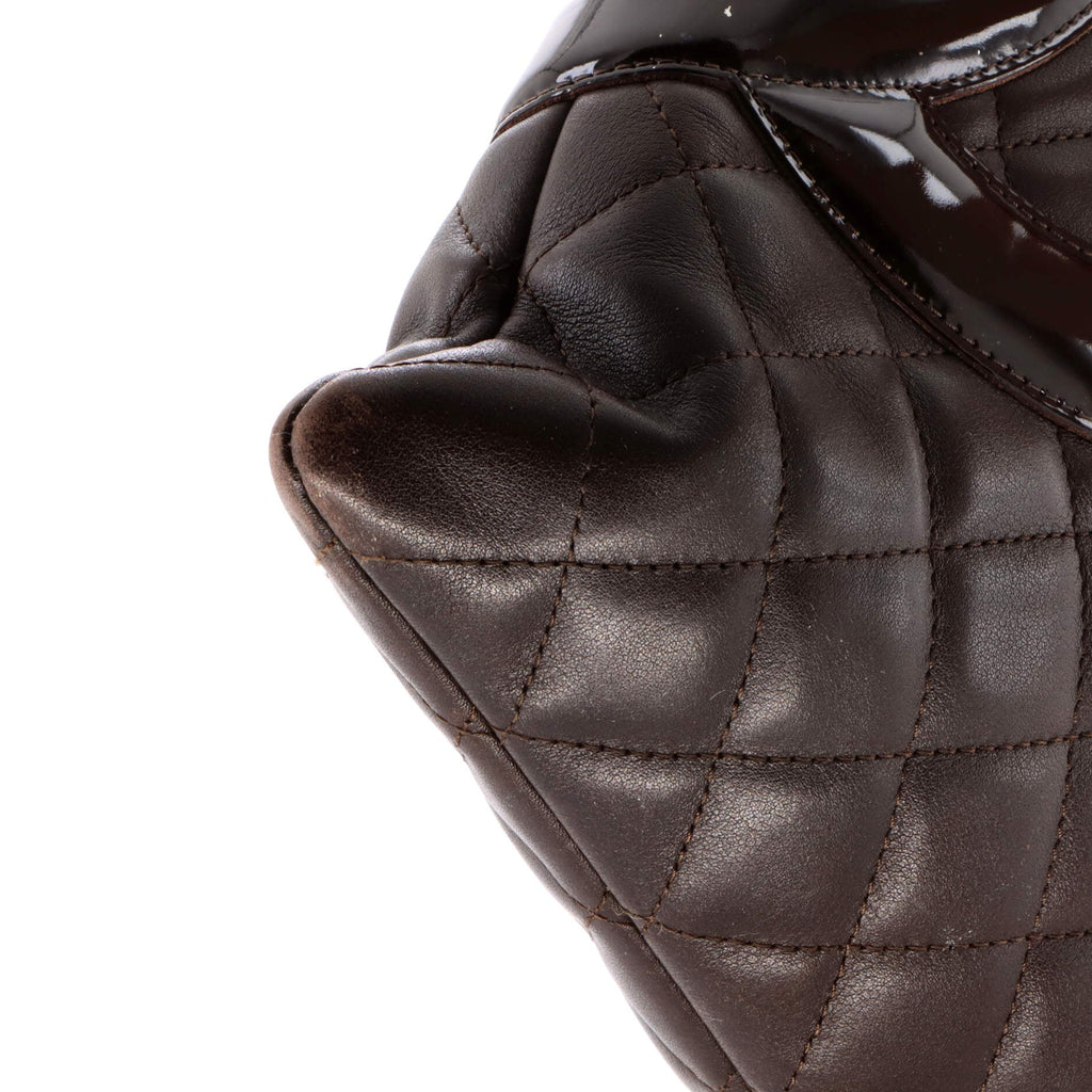 Cambon Flat Tote Quilted Leather