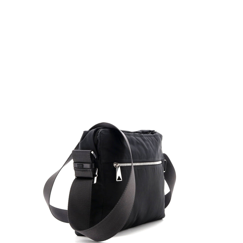 Snap Button Messenger Bag Nylon