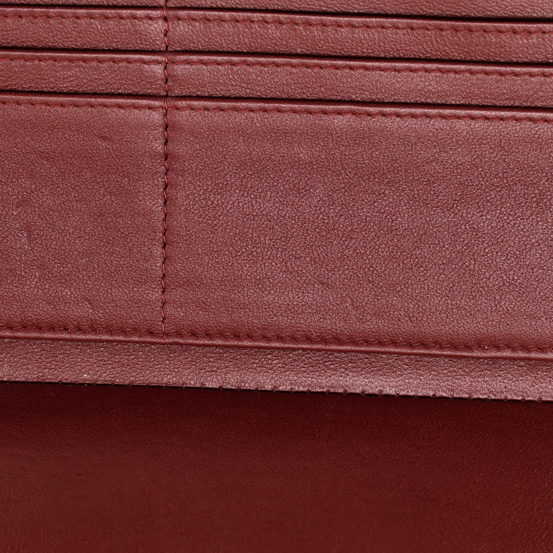 Lucky Symbols Wallet on Chain Embossed Quilted Patent