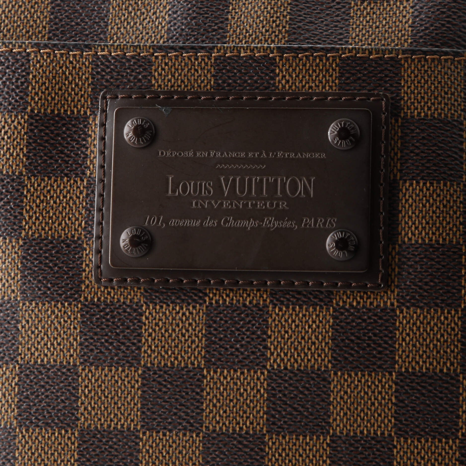 Brooklyn Pochette Plate Damier