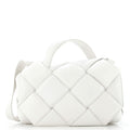 Top Handle Shoulder Bag Padded Maxi Intrecciato Leather