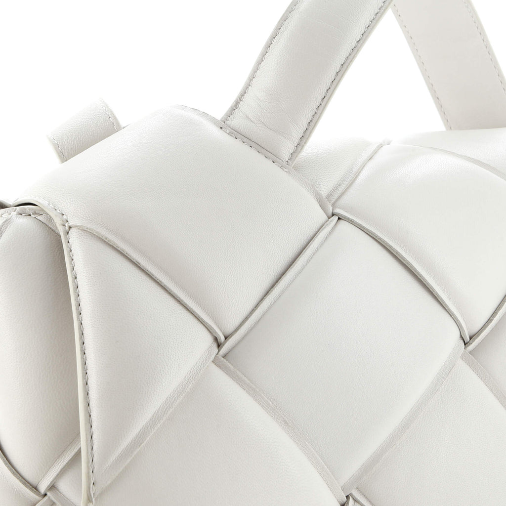 Top Handle Shoulder Bag Padded Maxi Intrecciato Leather