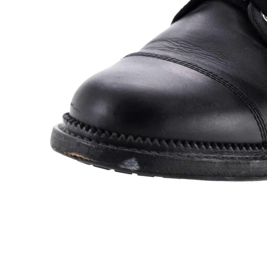 Women's CC Zip Up Combat Boots Quilted Leather