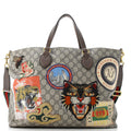 Courrier Convertible Soft Open Tote GG Coated Canvas with Applique Large