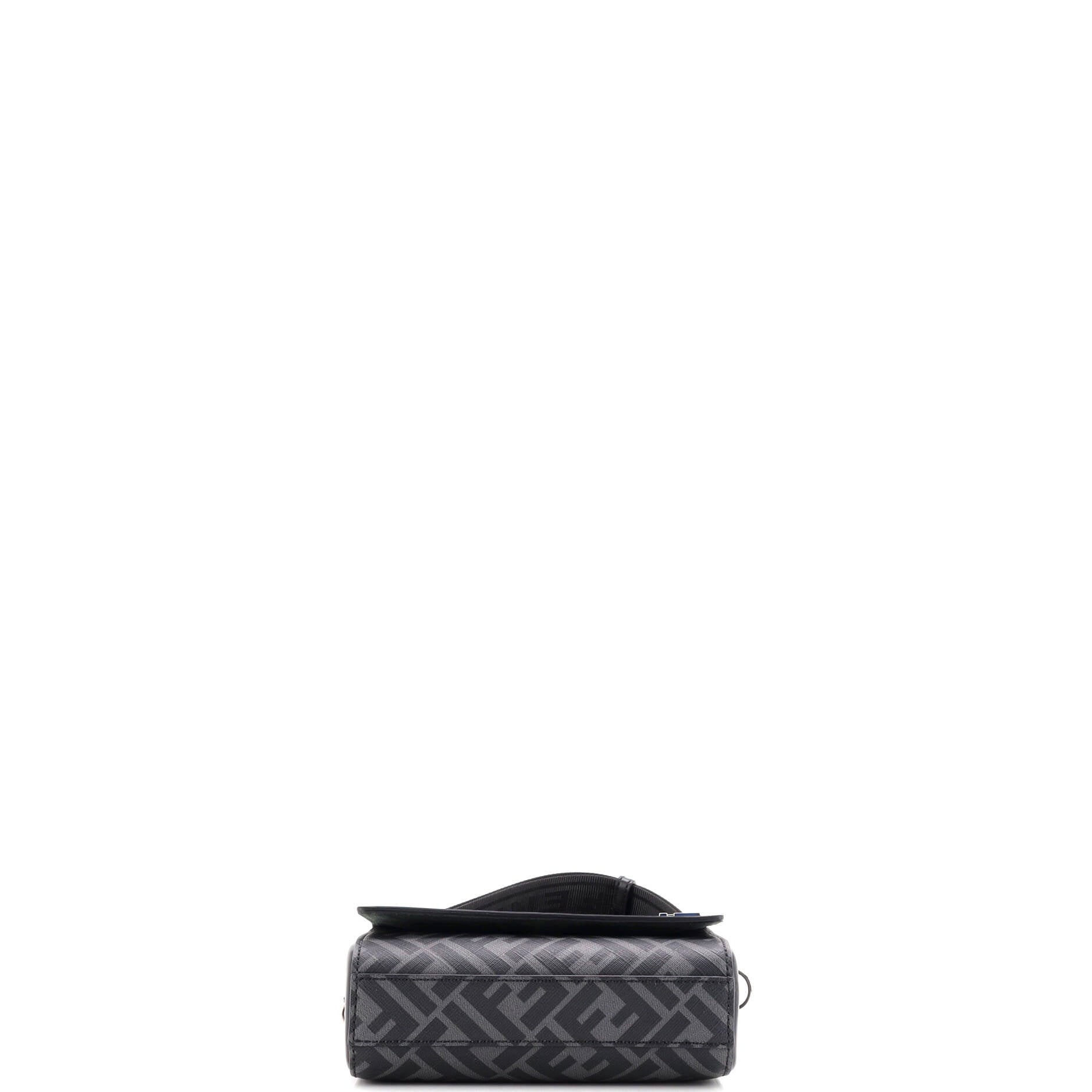 FF Squared Compact Bag Zucca Coated Canvas and Leather