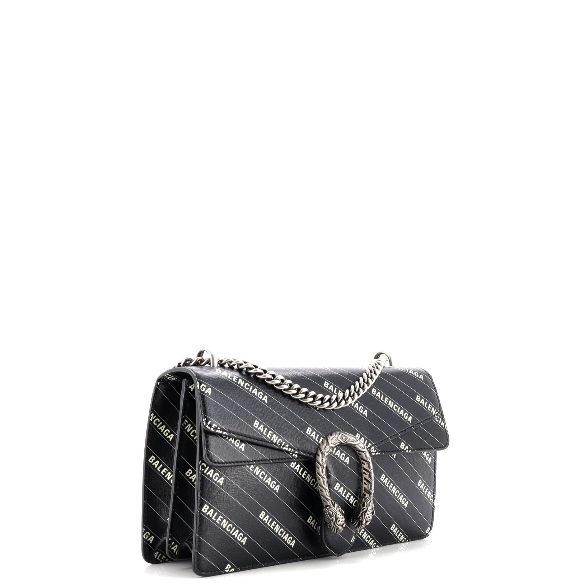 x Balenciaga The Hacker Project Dionysus Bag Logo Printed Leather Small