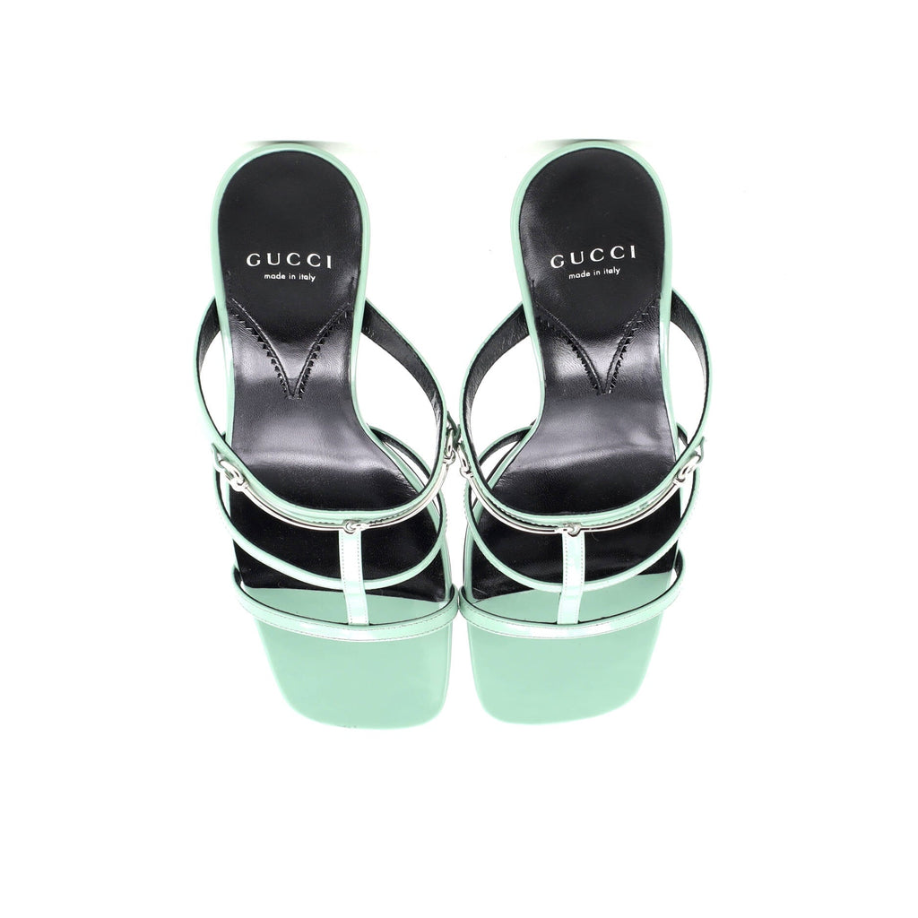 Women's Horsebit Cage Heeled Sandals Leather