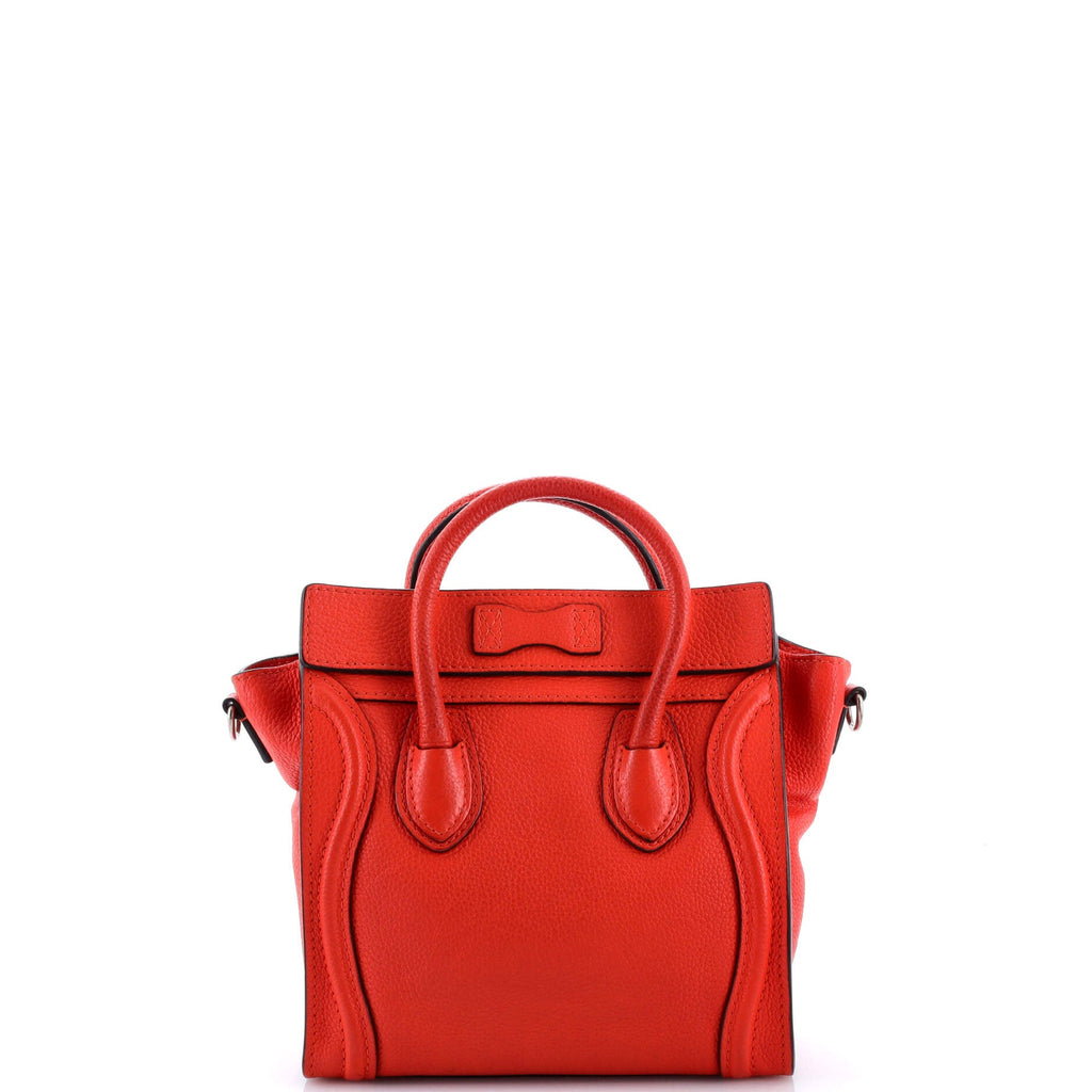Luggage Bag Grainy Leather Nano