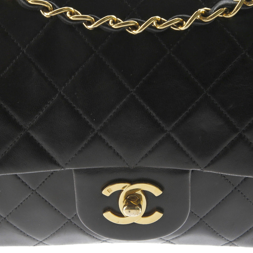 Vintage Classic Double Flap Bag Quilted Lambskin Medium