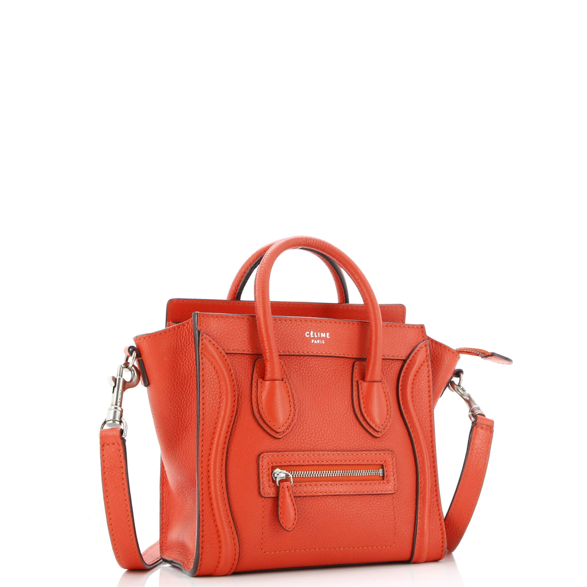 Luggage Bag Grainy Leather Nano