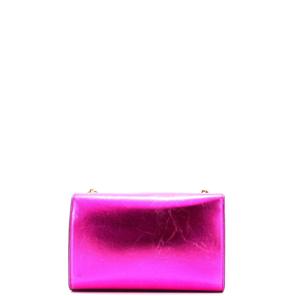 Classic Monogram Crossbody Bag Metallic Leather Medium
