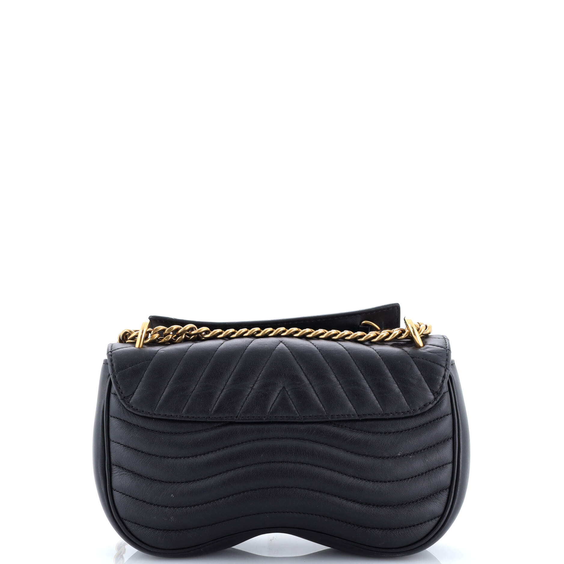 New Wave Chain Bag Quilted Leather MM