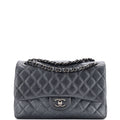 Classic Double Flap Bag Quilted Caviar Jumbo
