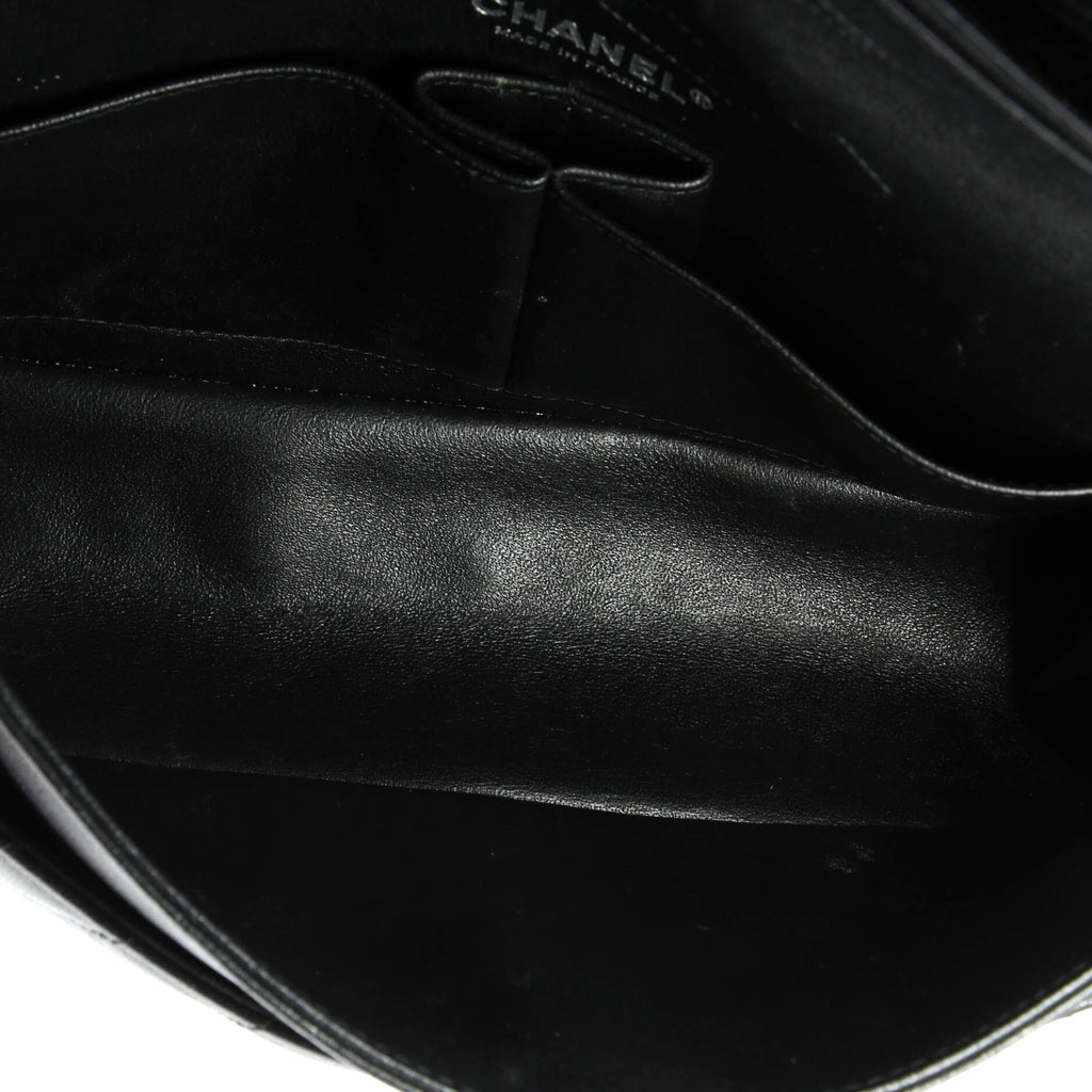 So Black Reissue 2.55 Flap Bag Chevron Sheepskin 226
