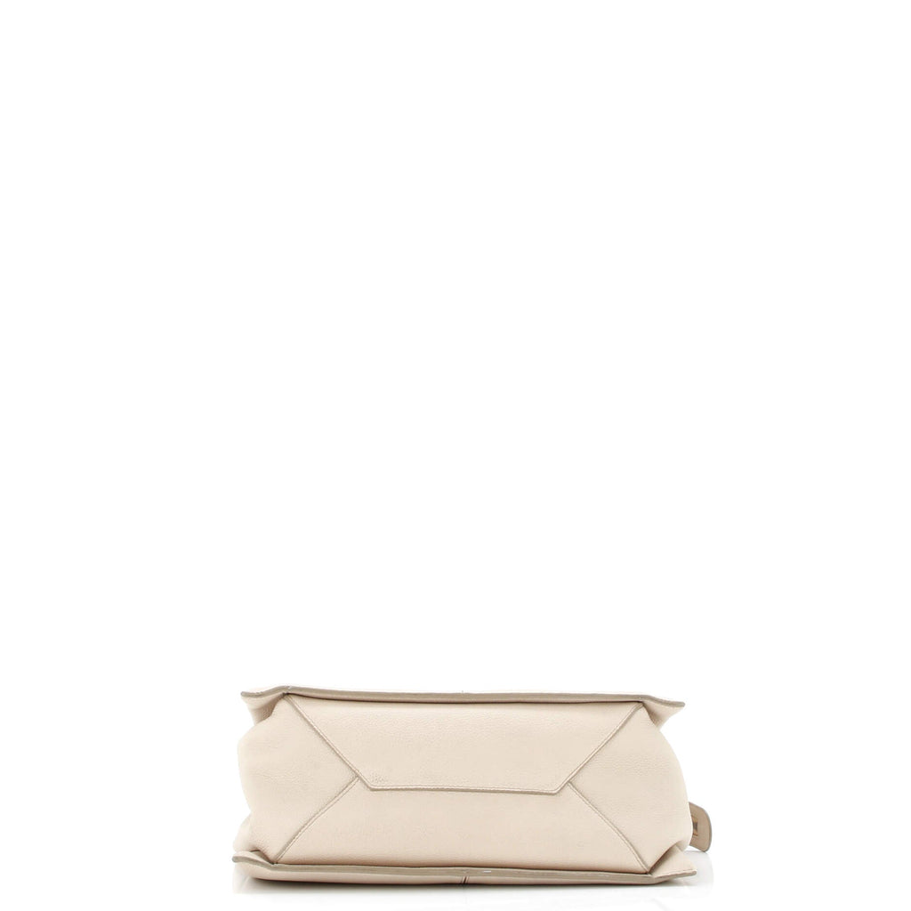 Tri-Fold Shoulder Bag Grained Calfskin Small