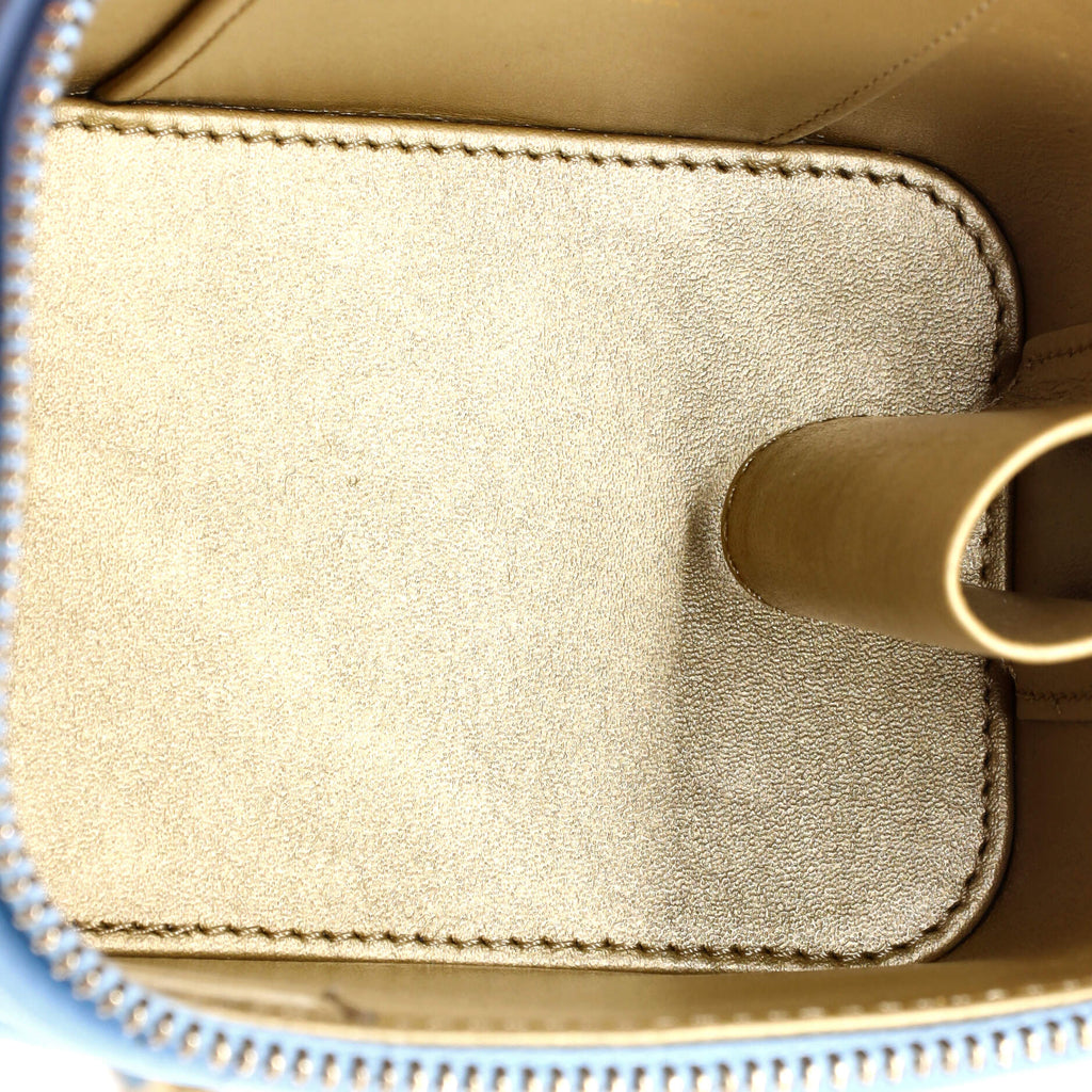 Pearl Crush Vanity Case with Chain Quilted Lambskin Mini
