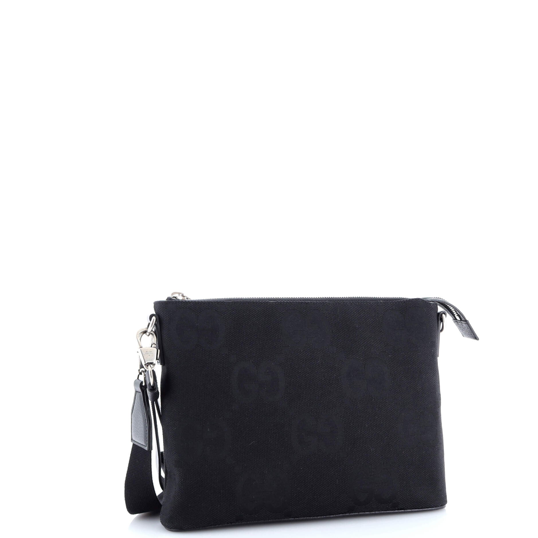 Zip Messenger Bag Jumbo GG Canvas
