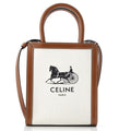 Sulky Vertical Cabas Tote Canvas with Leather Mini