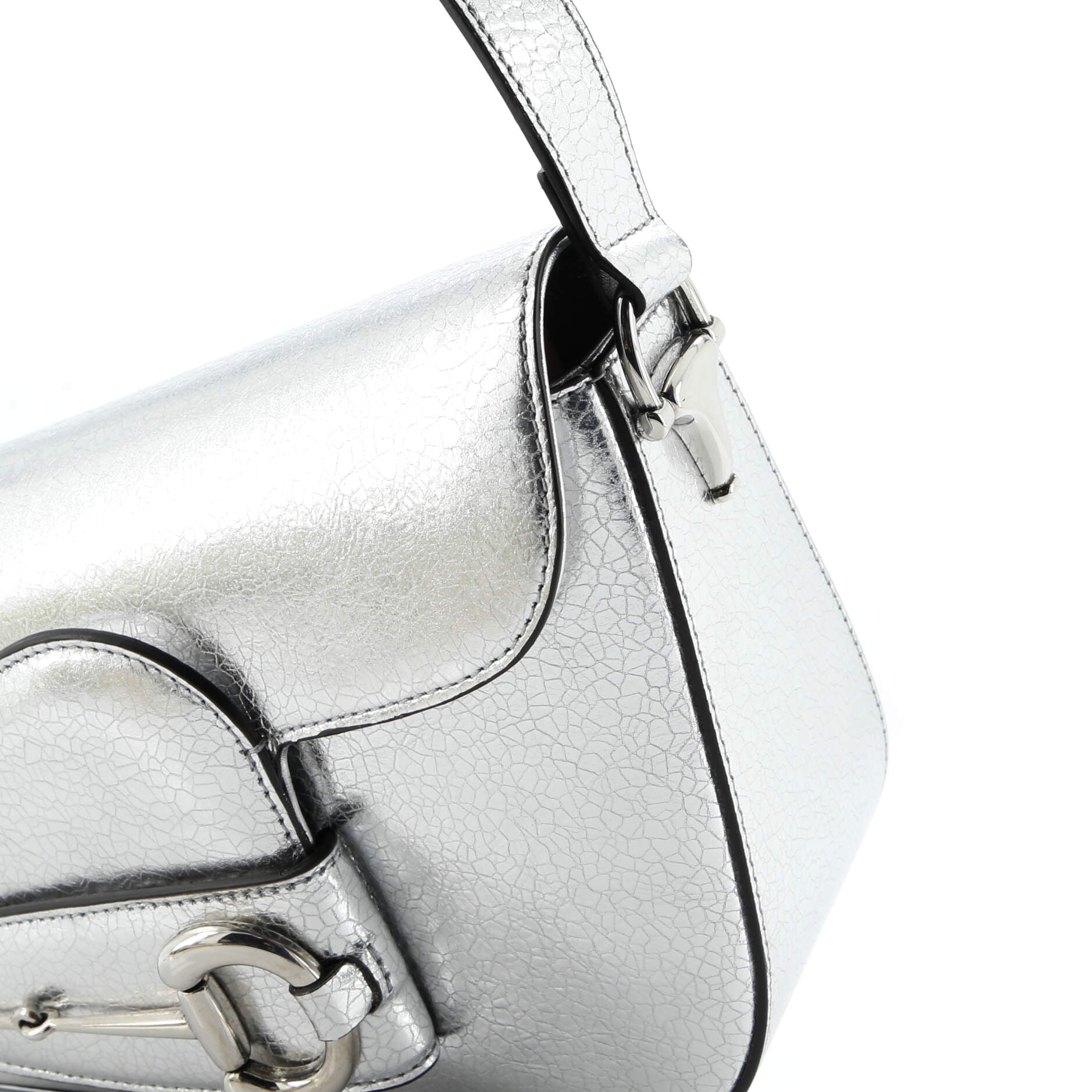 Horsebit 1955 Asymmetric Shoulder Bag Leather Small