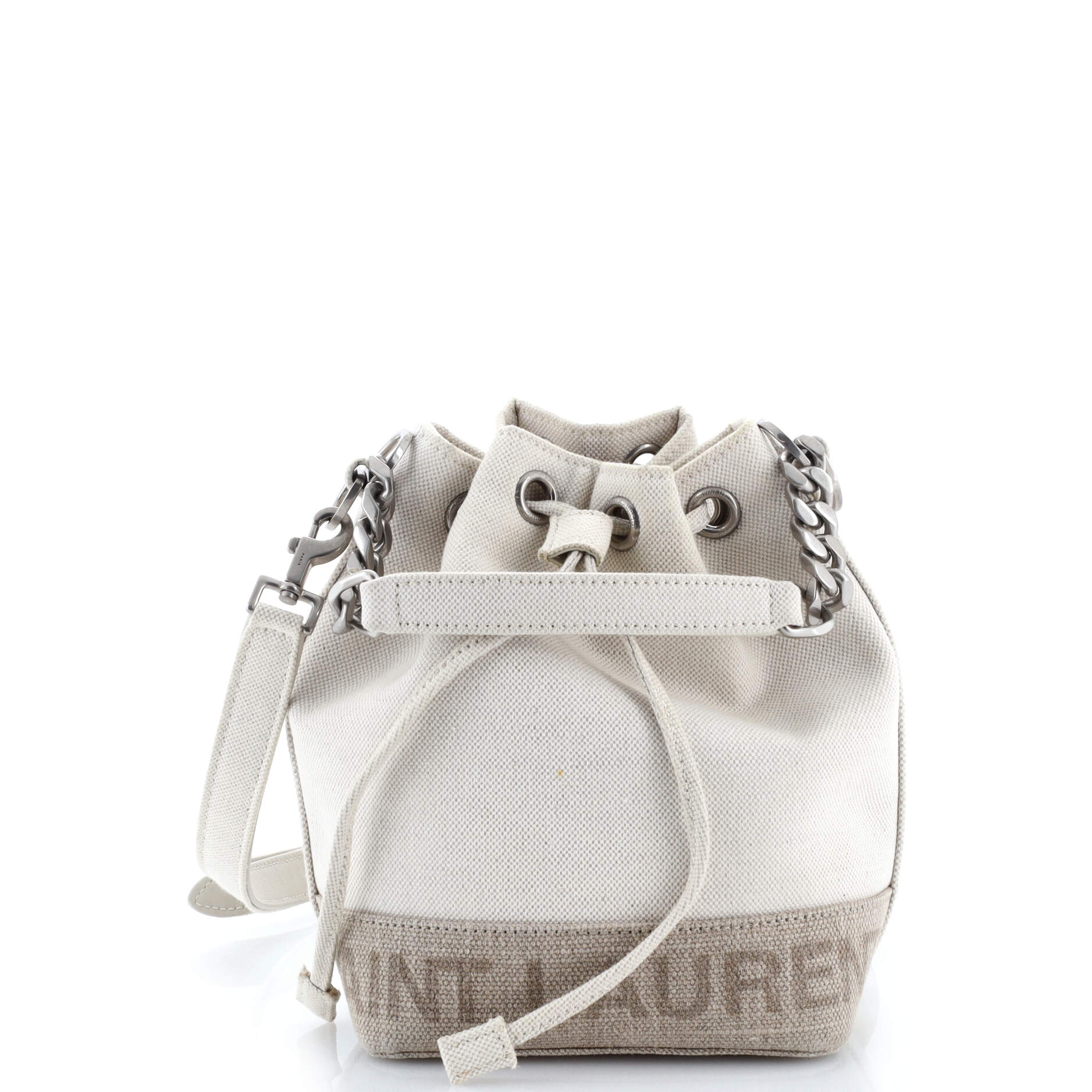 Rive Gauche Bucket Bag Canvas Mini