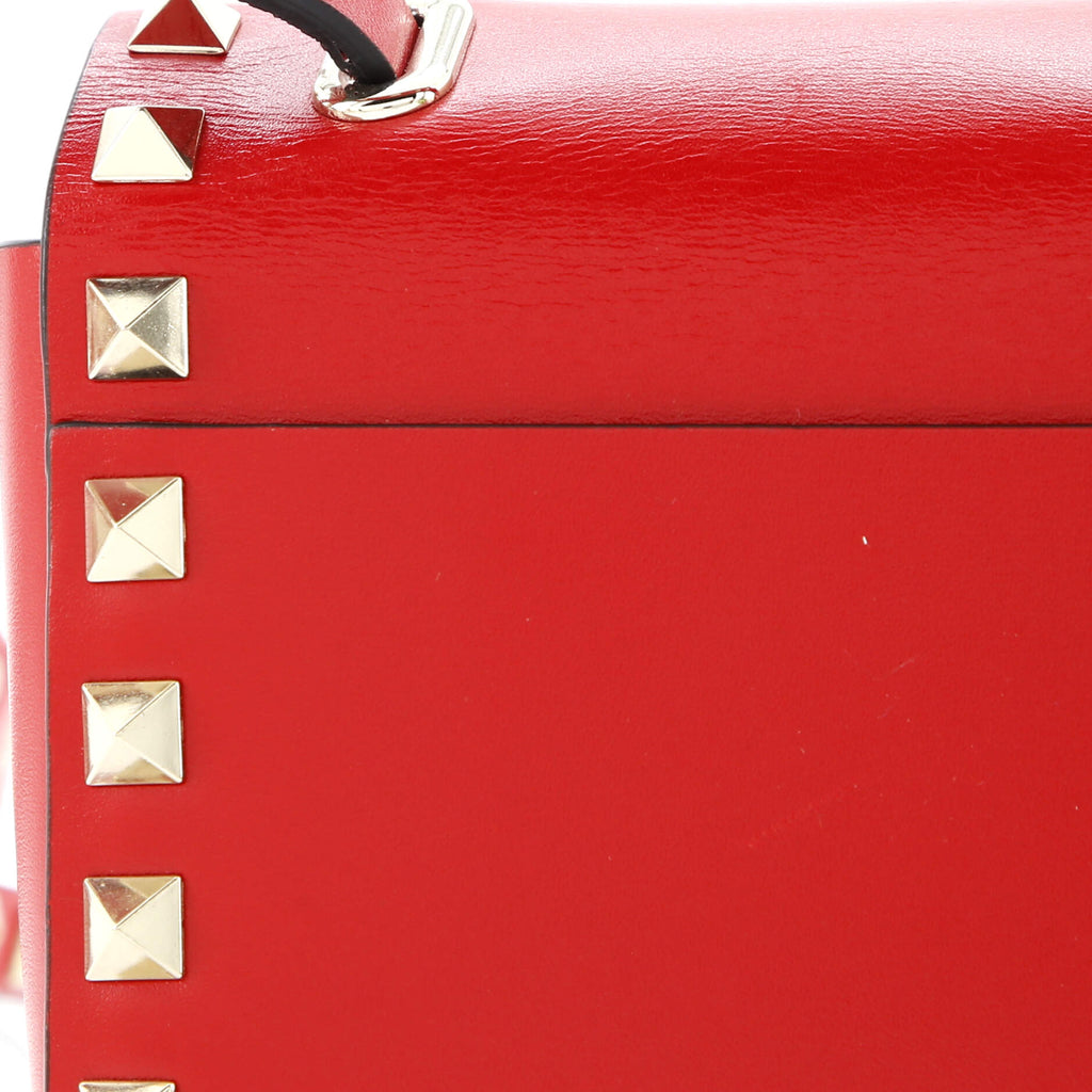 Rockstud Flip Lock Flap Bag Leather Super Mini