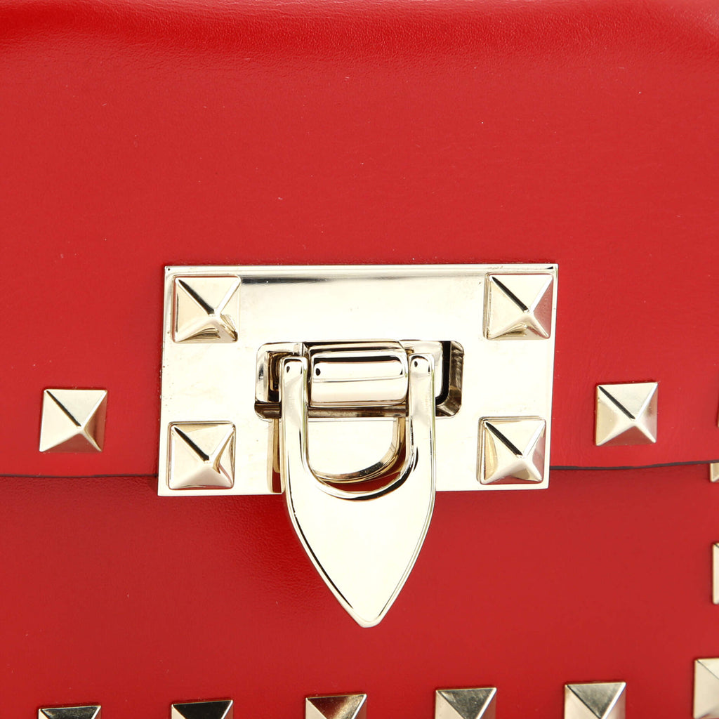 Rockstud Flip Lock Flap Bag Leather Super Mini