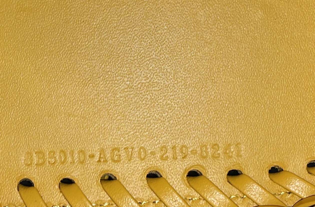 Mon Tresor Bucket Bag Leather with Whipstitch Detail Mini