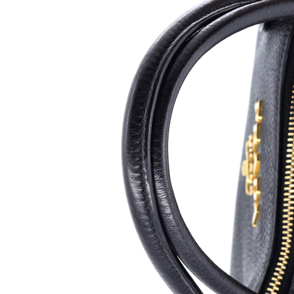 Dual Strap Zip Tote Vitello Daino Small