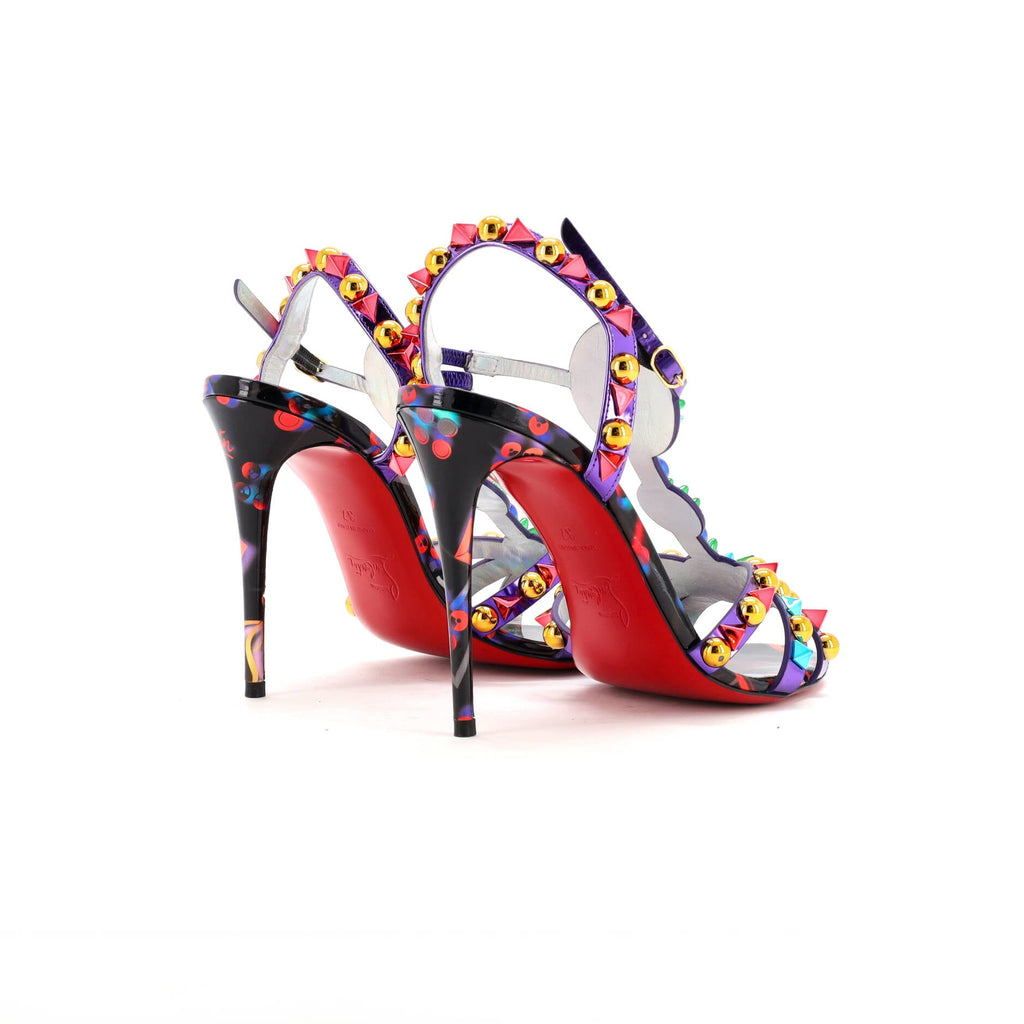 Women's Goldora Heeled Sandals Studded Patent 100