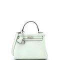 Kelly Handbag Vert Fizz Swift with Palladium Hardware 25