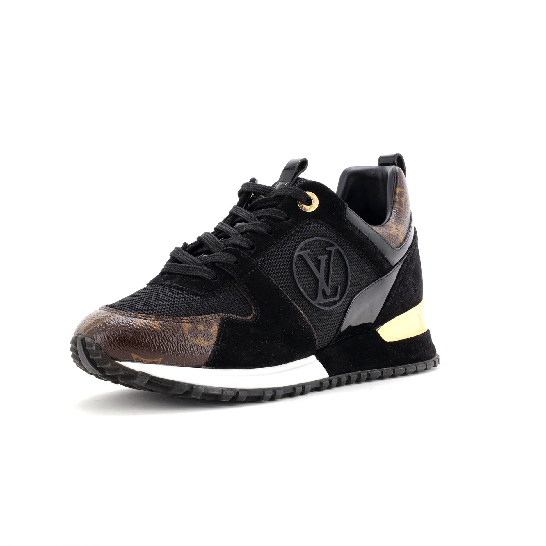 Women's Run Away Sneakers Mesh with Monogram Canvas and Suede