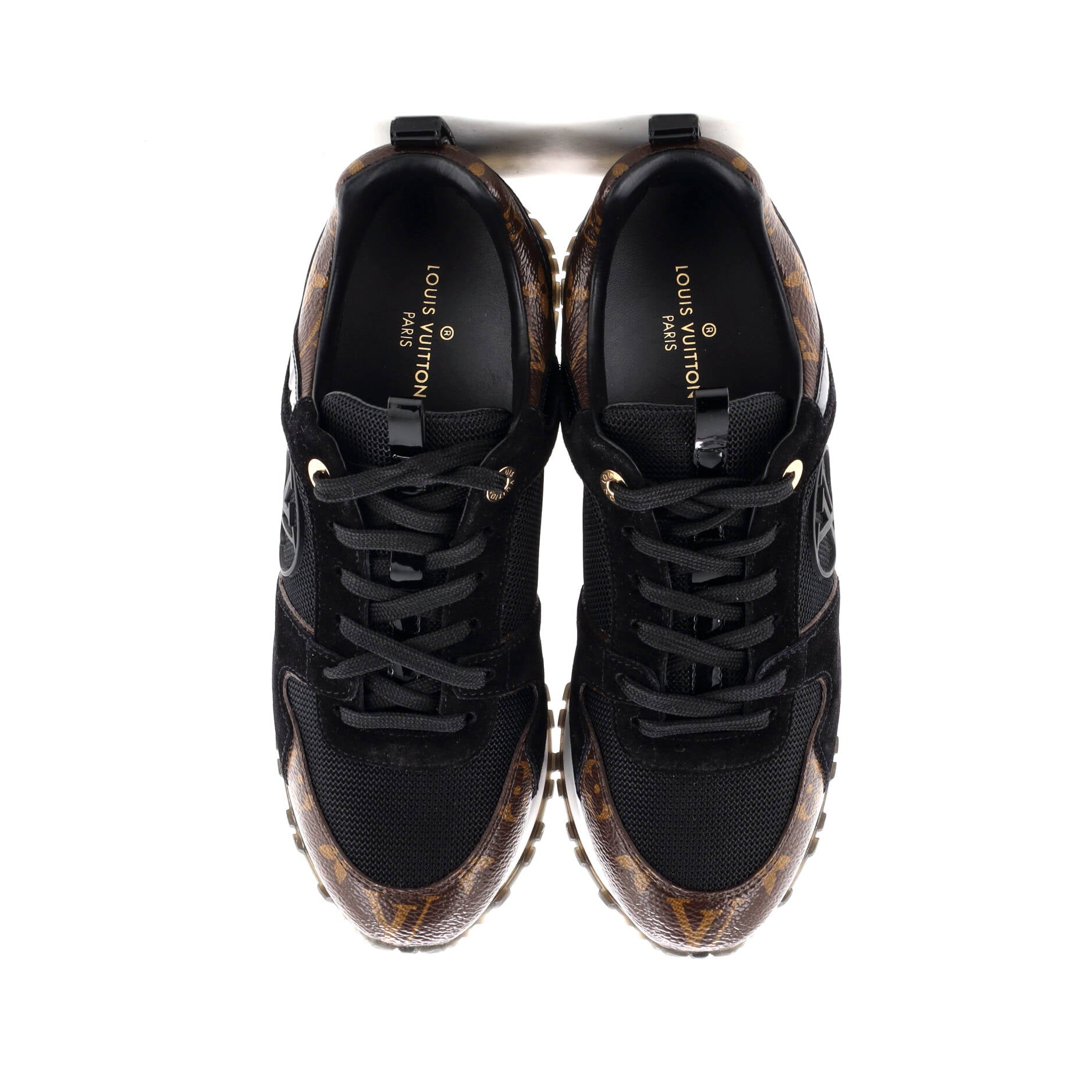 Women's Run Away Sneakers Mesh with Monogram Canvas and Suede