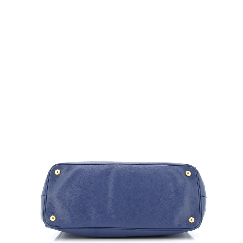 Double Zip Lux Tote Saffiano Leather Medium