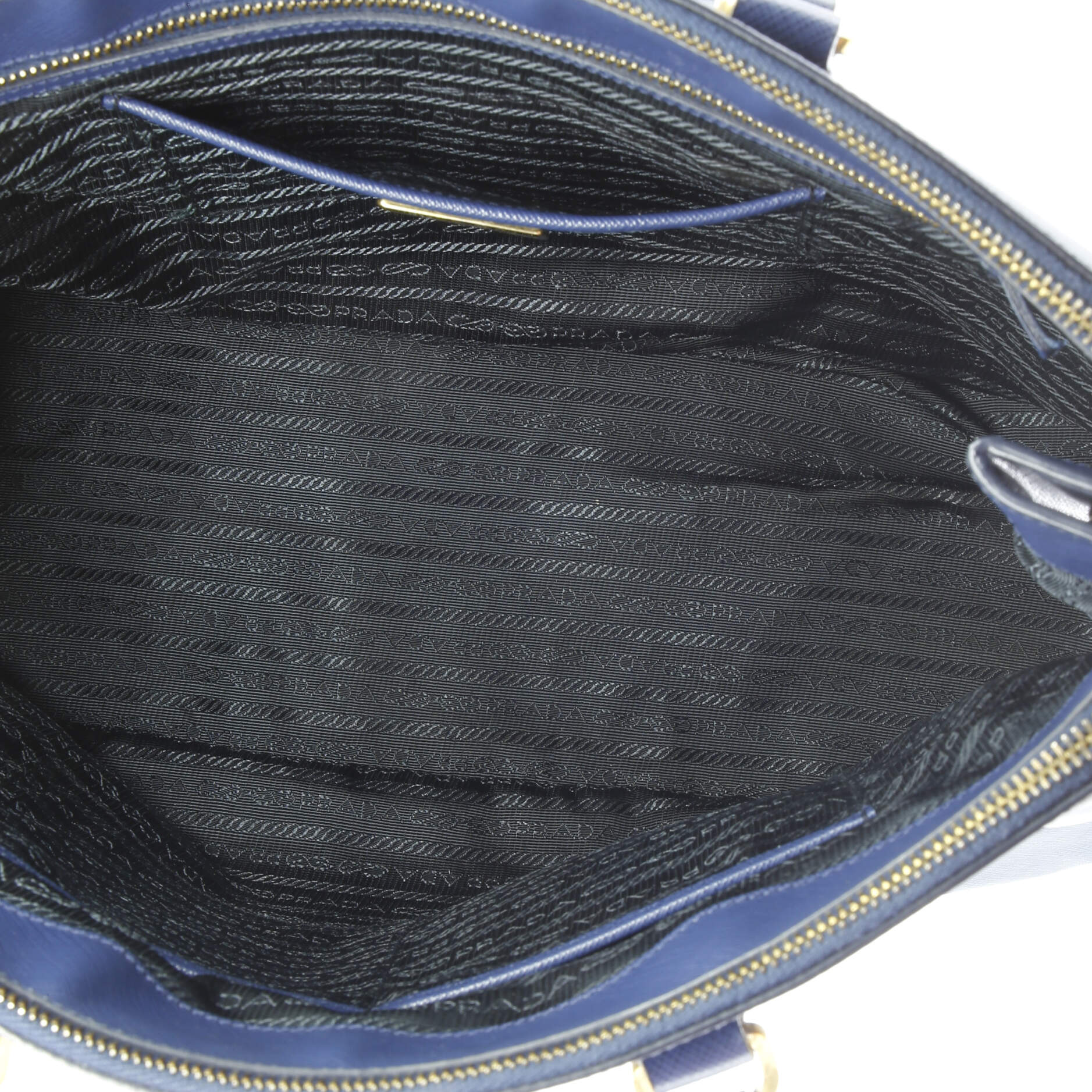 Double Zip Lux Tote Saffiano Leather Medium