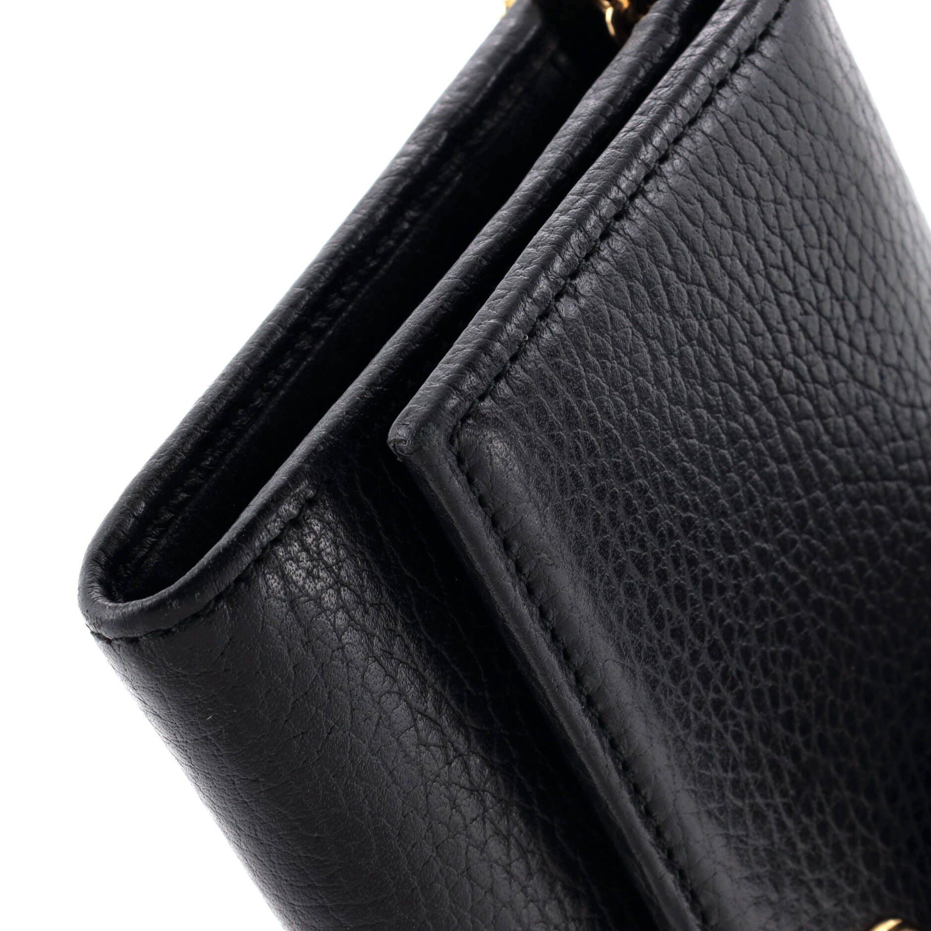GG Marmont Continental Chain Wallet Leather