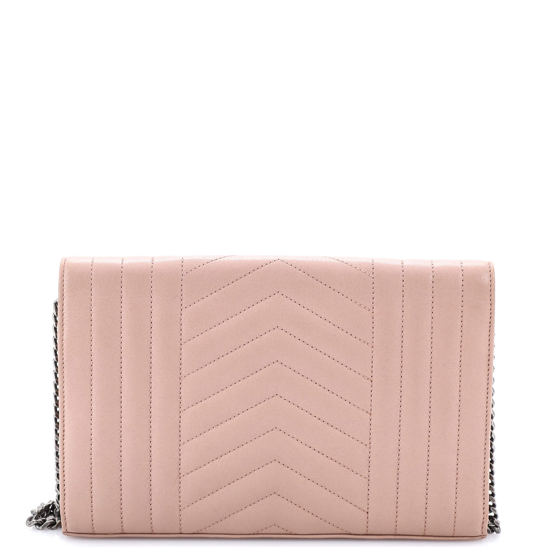 Classic Monogram Envelope Satchel Mixed Matelasse Leather Medium