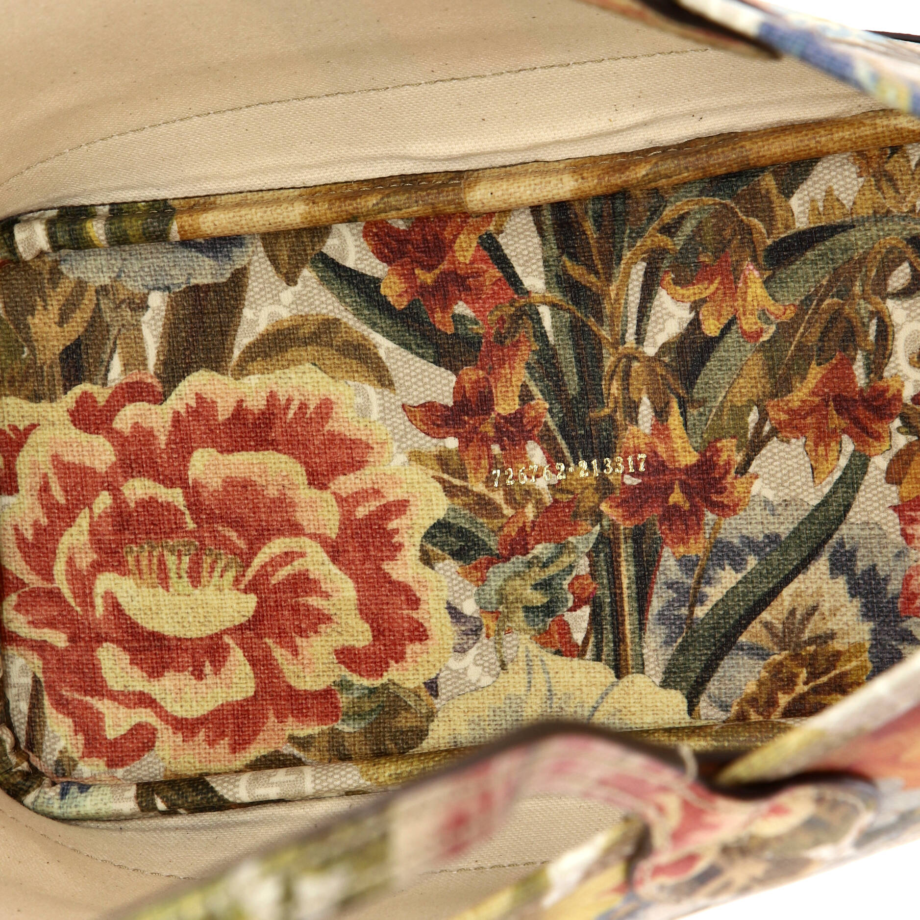 Ophidia Tote Water Flora GG Coated Canvas Medium