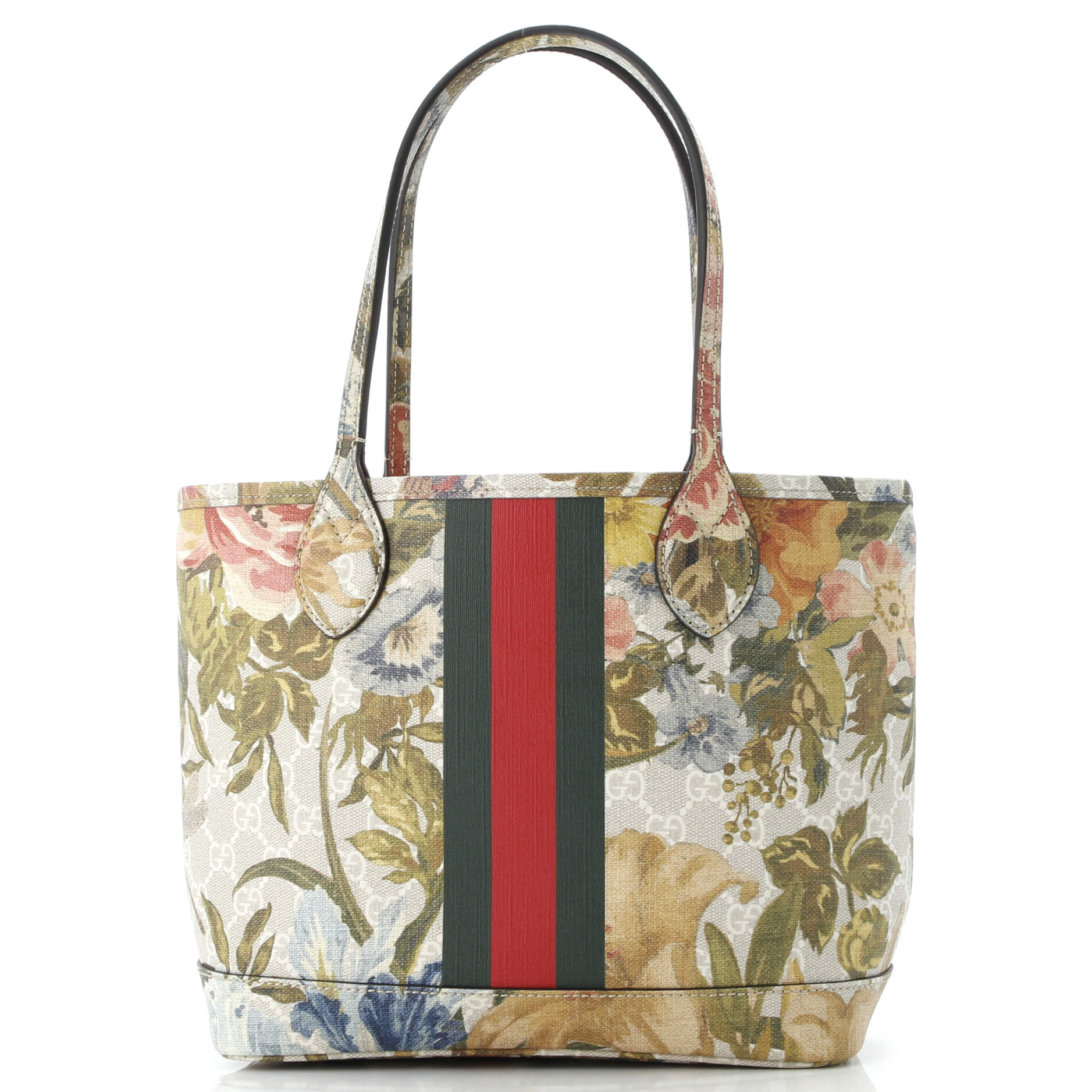 Ophidia Tote Water Flora GG Coated Canvas Medium
