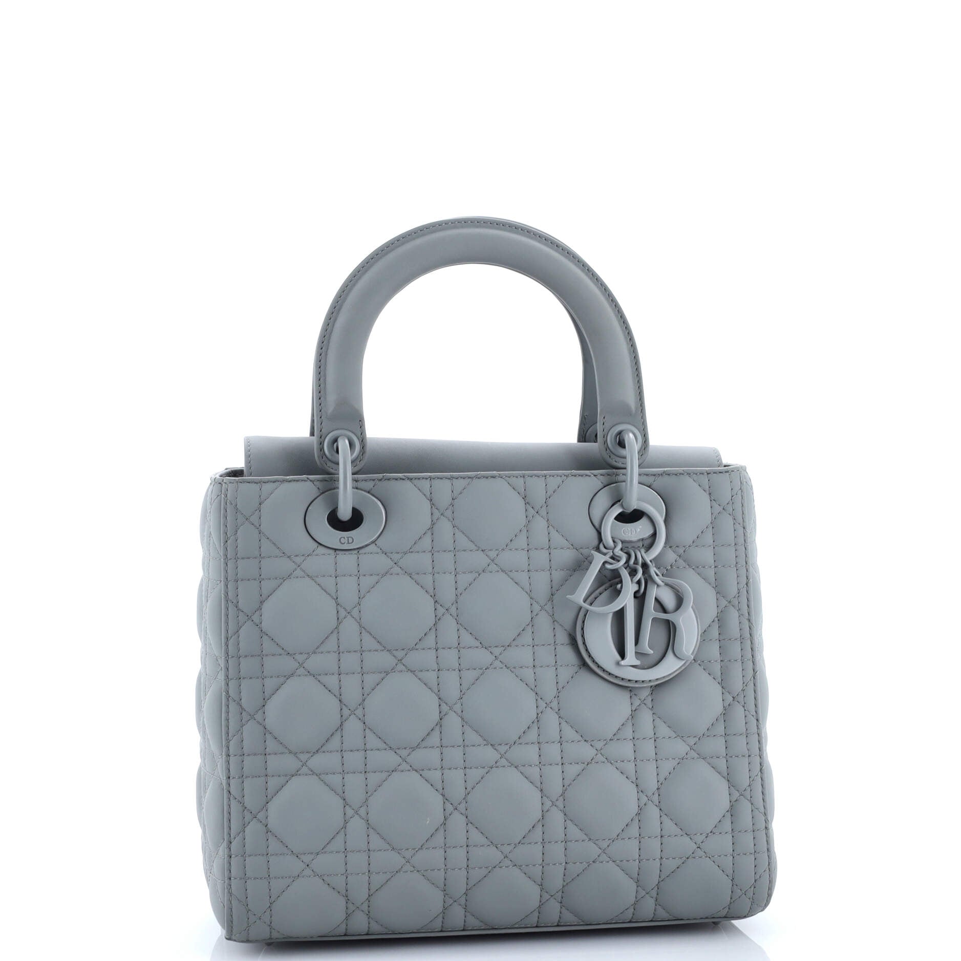 Ultra Matte Lady Dior Bag Cannage Quilt Calfskin Medium