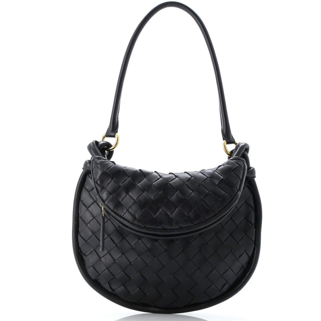 Gemelli Shoulder Bag Intrecciato Leather Small