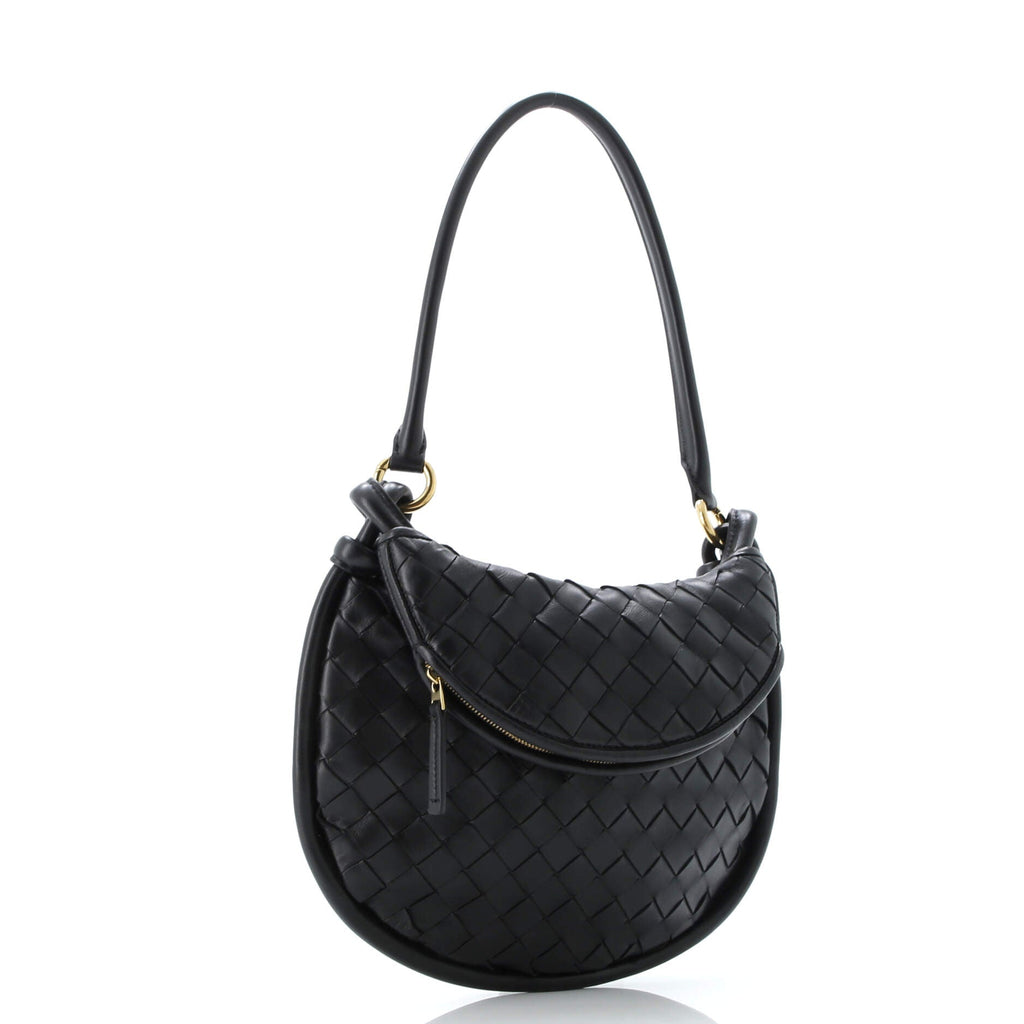 Gemelli Shoulder Bag Intrecciato Leather Small