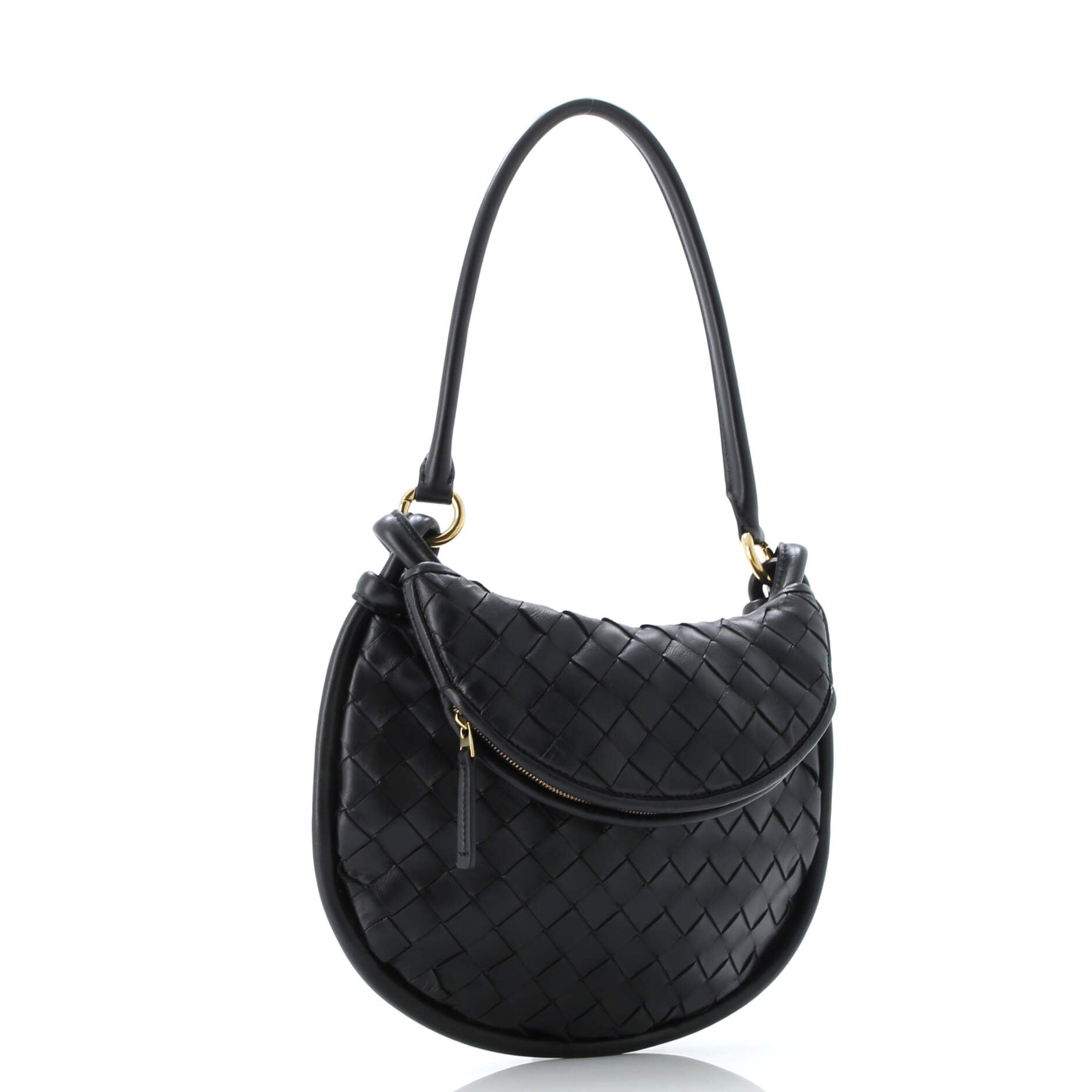 Gemelli Shoulder Bag Intrecciato Leather Small