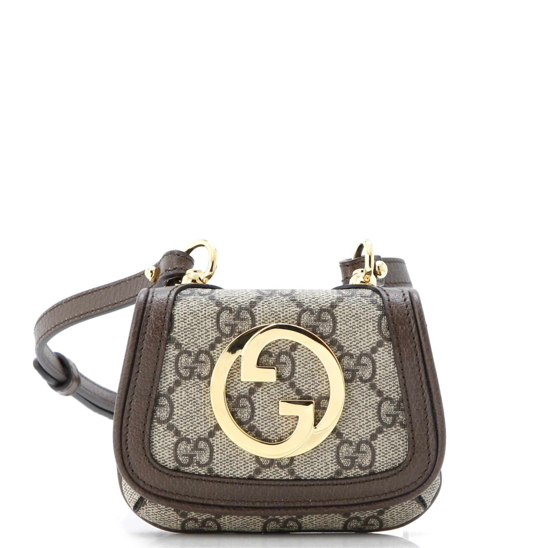 Blondie NM Card Case Wallet with Strap GG Coated Canvas