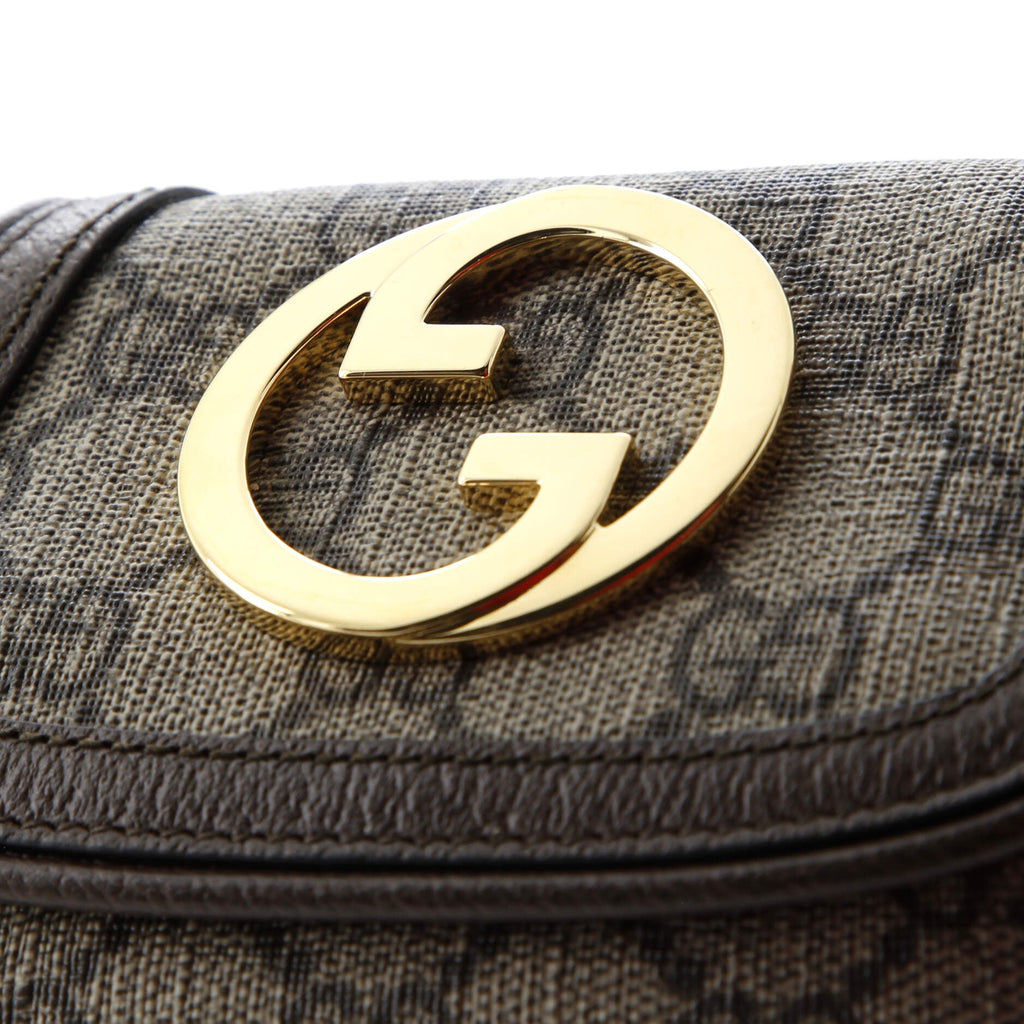 Blondie NM Card Case Wallet with Strap GG Coated Canvas
