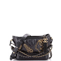 Gabrielle Hobo Embellished Quilted Aged Calfskin Small